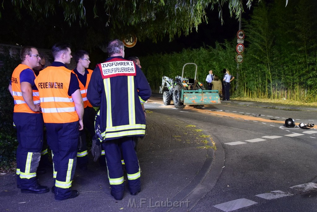 VU Krad Klein Traktor Koeln Hahnwald Bonner Landstr Unter den Birken P022.JPG - Miklos Laubert